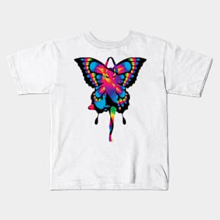 Lady Butterfly Kids T-Shirt